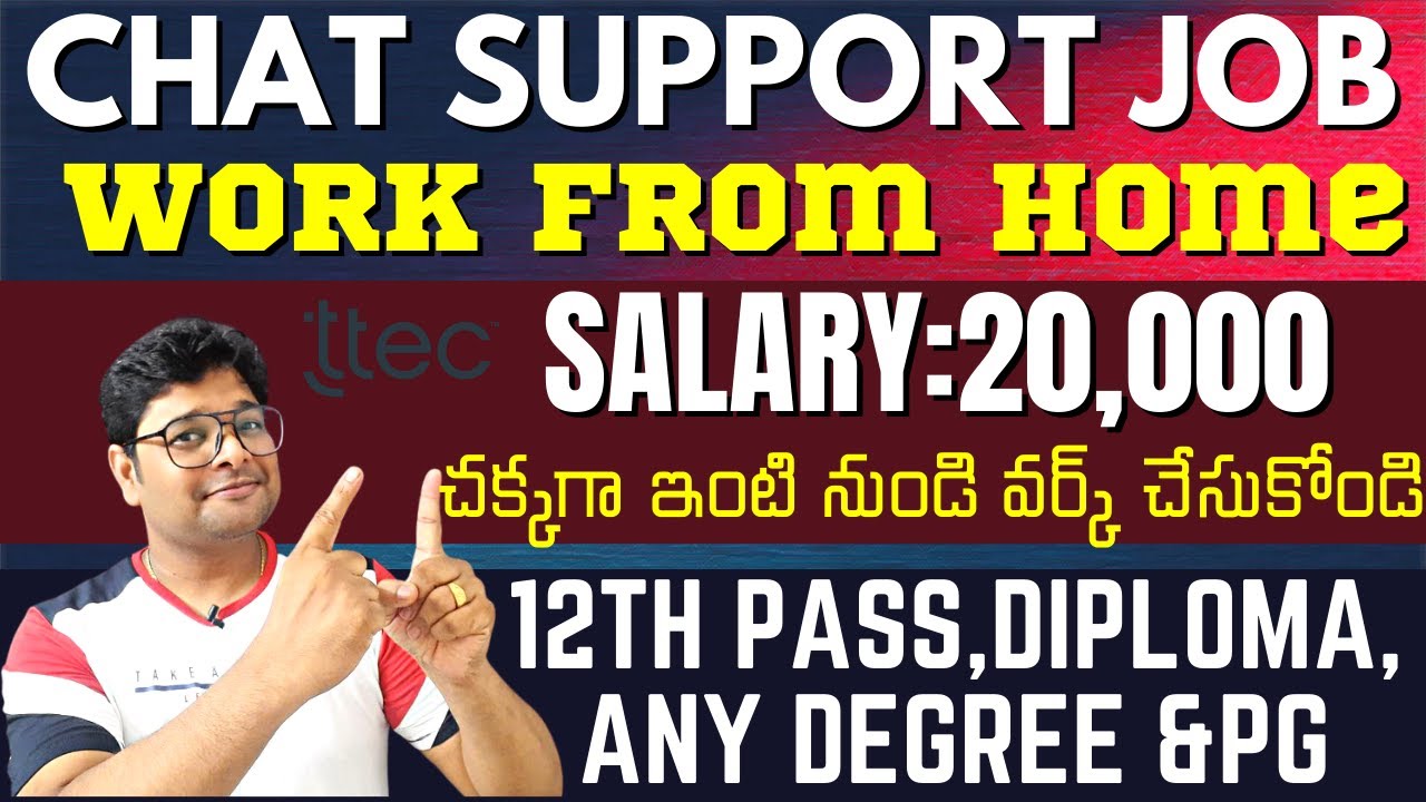 Permanent Work from Home jobs | Chat support job | Latest jobs 2023 in Telugu | Ttec |@VtheTechee