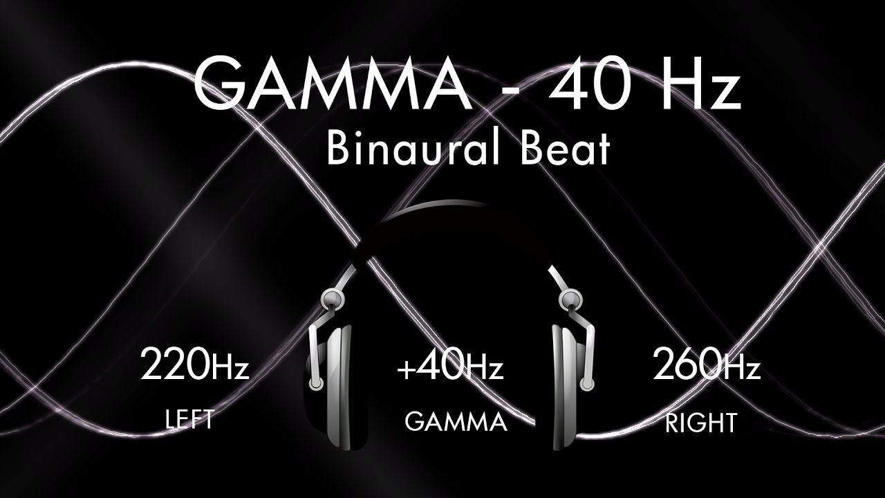 Gamma for a Genius Brain – 1hr Pure Binaural Beat Session at ~(40Hz)~ Intervals