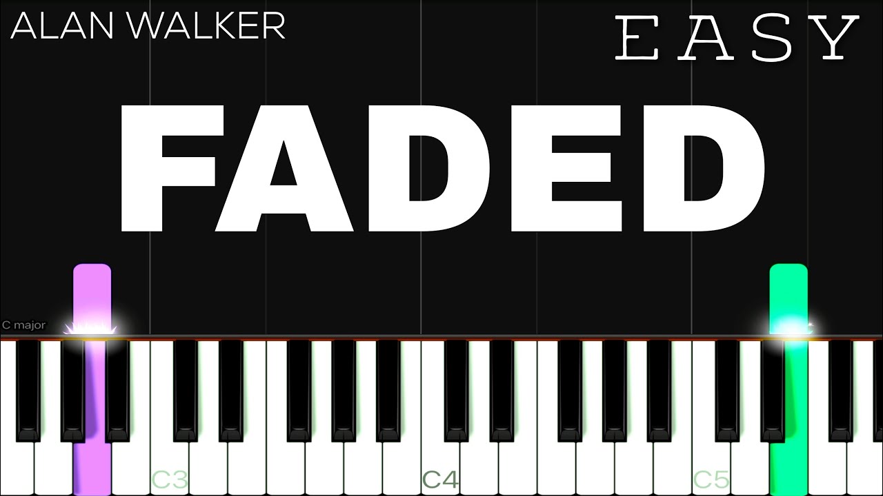 Alan Walker – Faded | EASY Piano Tutorial